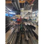 WELDED CANTILEVER MATERIAL RACK, DOUBLE-SIDED, 12' X 6' X 89" HT, 23" ARMS, CONTENTS NOT