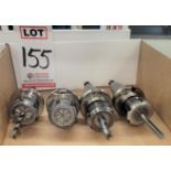 LOT - (4) CAT 40 TOOL HOLDERS, W/ TOOLS