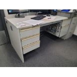 OFFICE DESK, 5' X 30", CONTENTS NOT INCLUDED