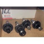 LOT - (4) CAT 40 TOOL HOLDERS, W/ (2) TOOLS