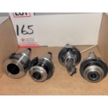 LOT - (4) CAT 40 TOOL HOLDERS, W/ (1) TOOL