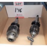 LOT - (1) CAT 40 3/4" CHUCK AND (1) CAT 40 1/2" CHUCK