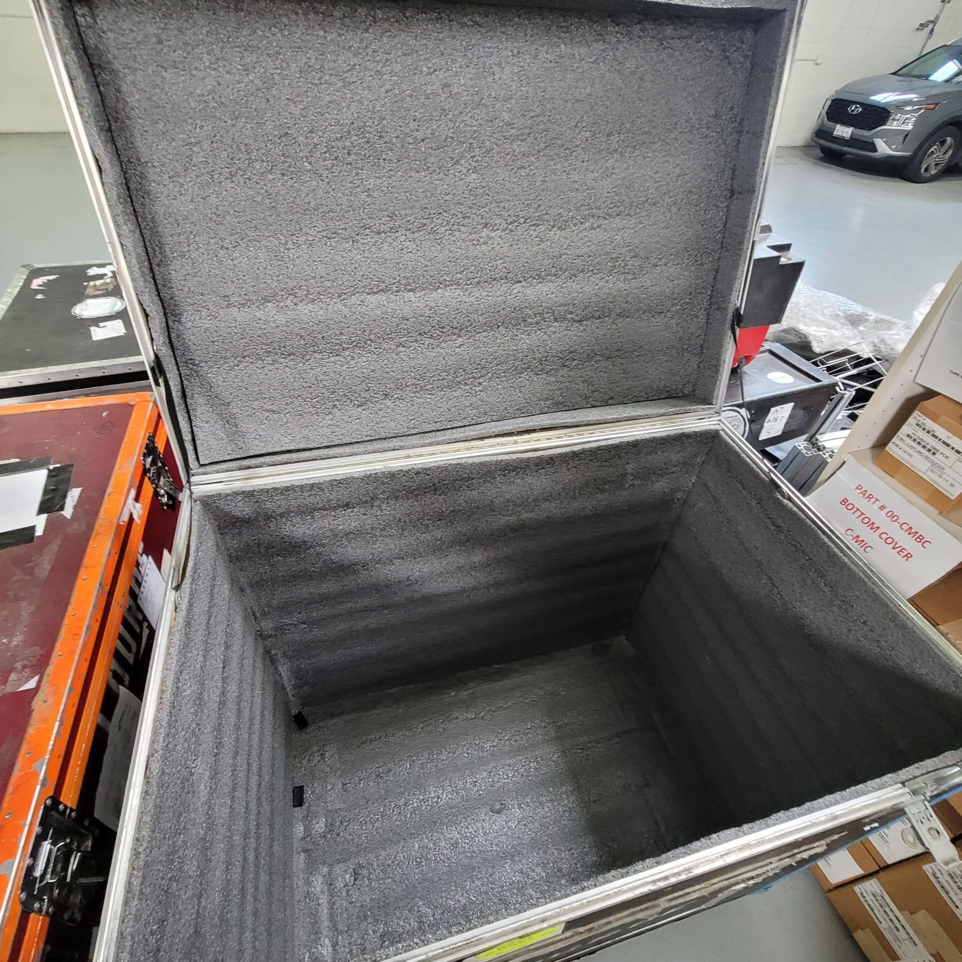 LARGE FLIGHT CASE ON CASTERS, 45" X 30" X 41" HT - Image 2 of 2
