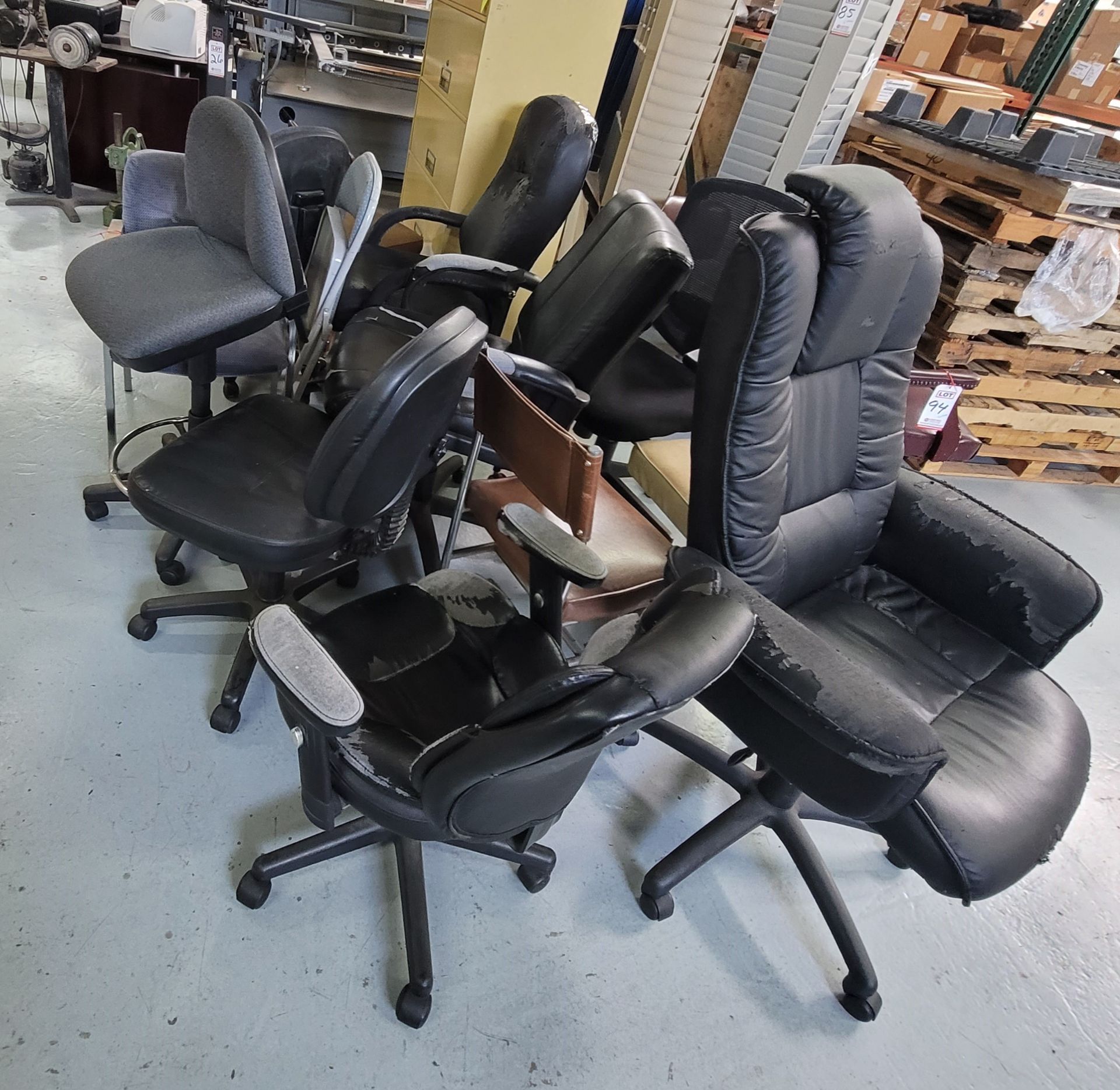 LOT - APPROX. (13) ASSORTED OFFICE CHAIRS - Image 2 of 2