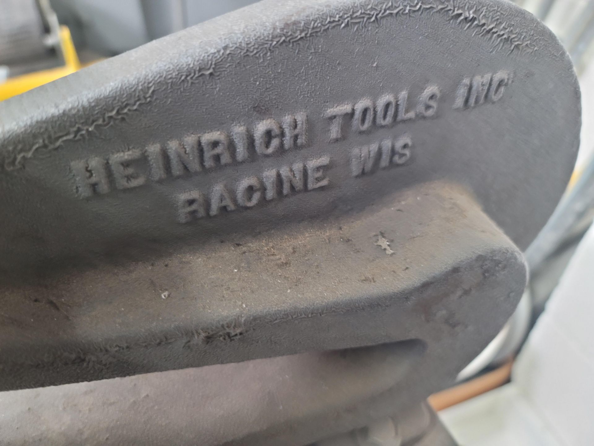 HEINRICH TOOLS BENCH PUNCH, MODEL 6, ON PEDESTAL - Image 3 of 3