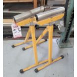 LOT - (2) ADJUSTABLE 11" ROLLER STANDS