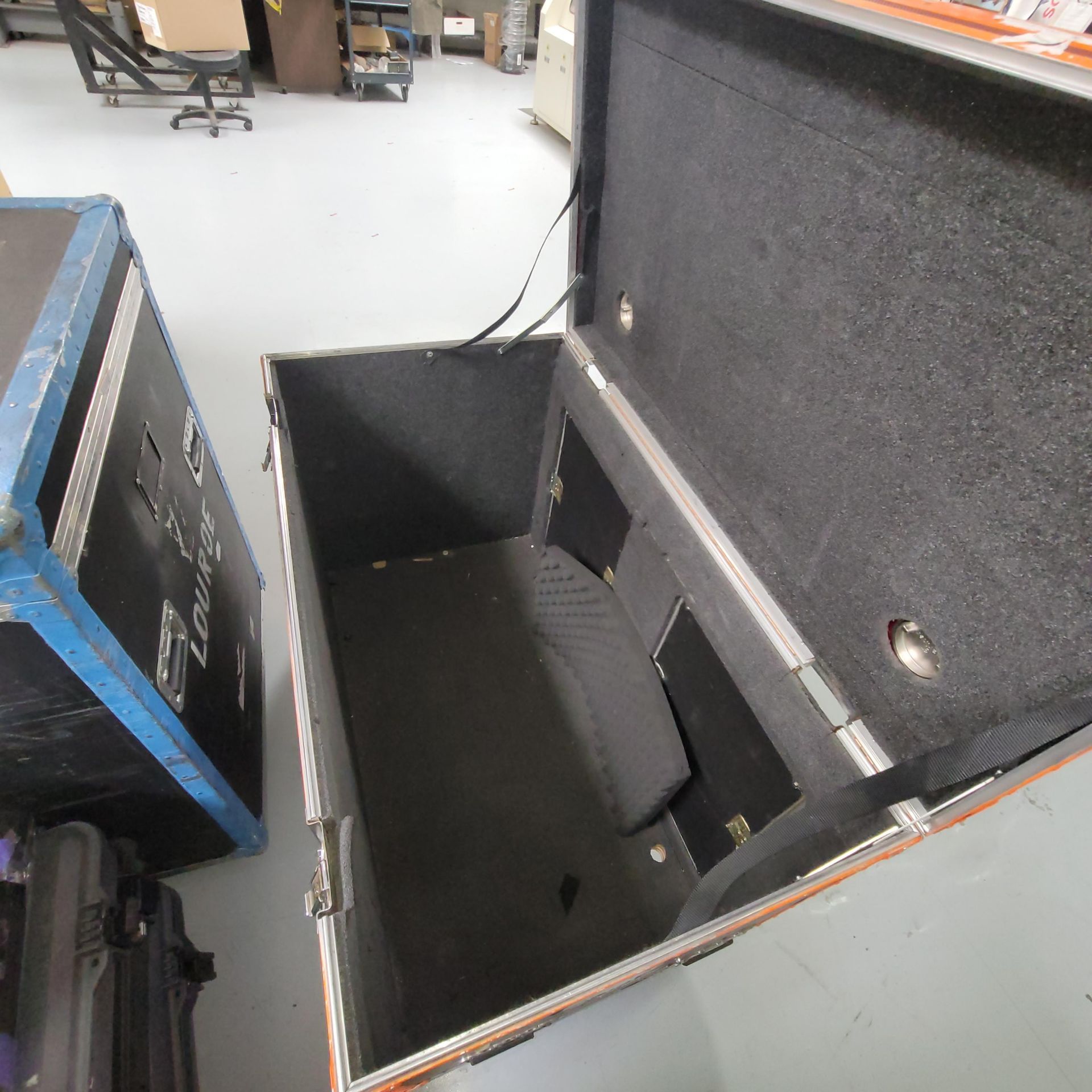 LARGE FLIGHT CASE ON CASTERS, 4' X 27" X 33" HT - Image 2 of 2