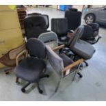 LOT - APPROX. (13) ASSORTED OFFICE CHAIRS