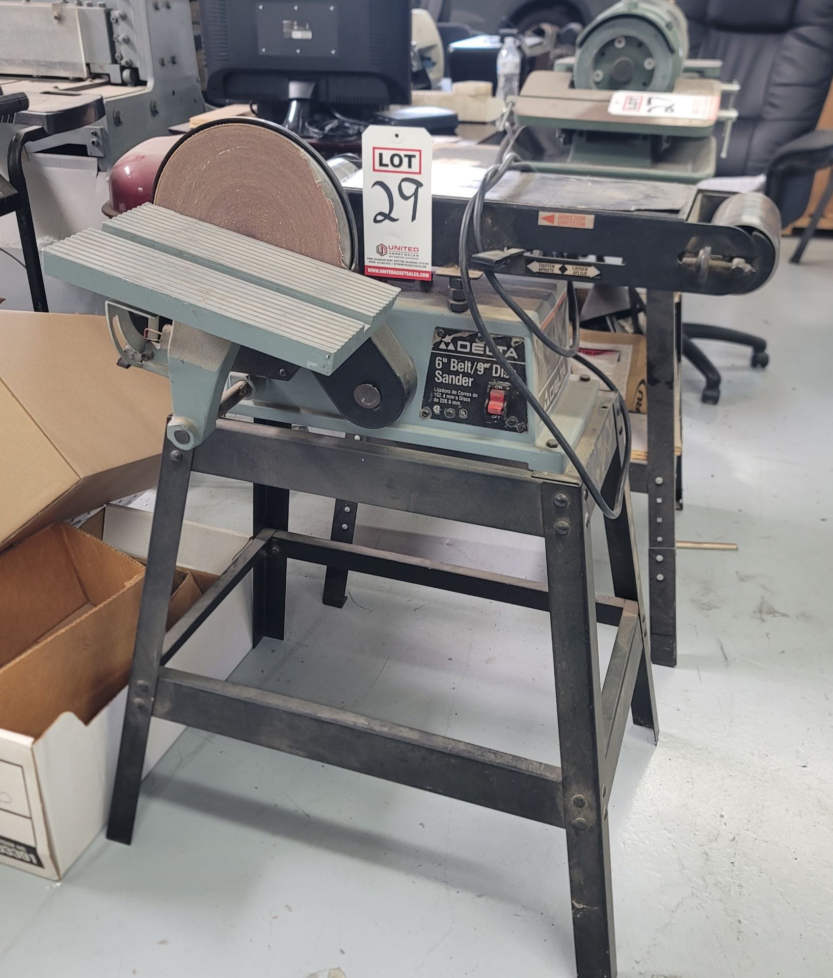 DELTA 6" BELT/9" DISC SANDER COMBO, MODEL 31-695, S/N P9804