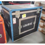 LARGE FLIGHT CASE ON CASTERS, 45" X 30" X 41" HT