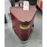 EAGLE OILY WASTE CAN, MODEL 910-FL, 10 GALLON CAPACITY