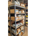 LOT - CONTENTS ONLY OF (1) 3' X 18" X 78" HT SHELF UNIT, TO INCLUDE: SAFETY SWITCHES