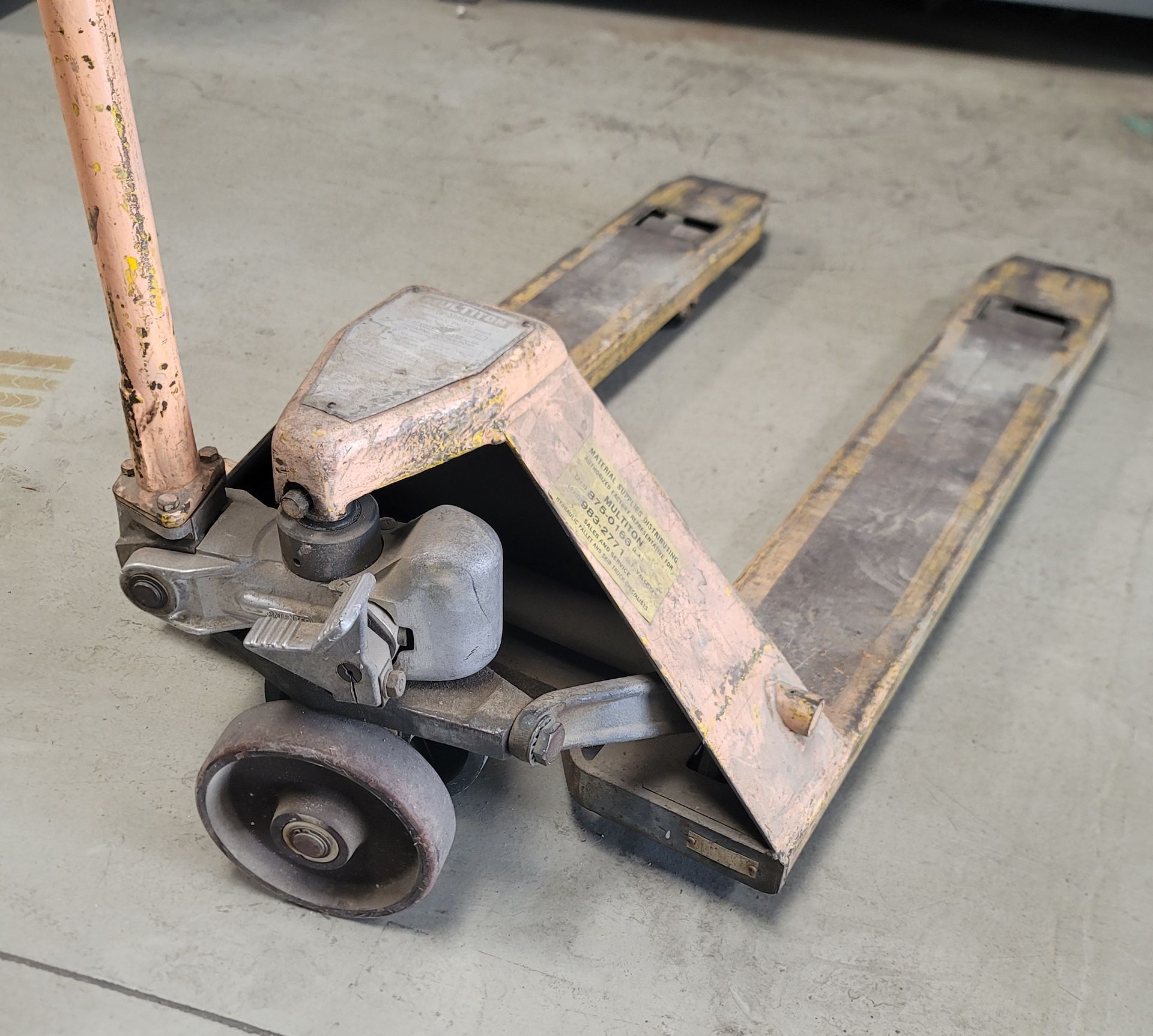 STOKVIS MULTITON PALLET JACK, (DELAYED PICKUP UNTIL TUESDAY, APRIL 9) - Image 2 of 3