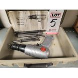 LOT - SEARS CRAFTSMAN HIGH SPEED AIR HAMMER, MODEL 756.18850, W/ CASE AND (5) BITS