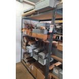 LOT - CONTENTS ONLY OF (1) 5' X 3' X 78" HT SHELF UNIT, TO INCLUDE: METER & BREAKER PANELS, SHUT-