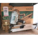 HITACHI 3-1/2" PNEUMATIC STRIP NAILER, MODEL NR90AC2