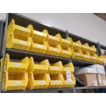 LOT - YELLOW STORAGE BINS, EMPTY