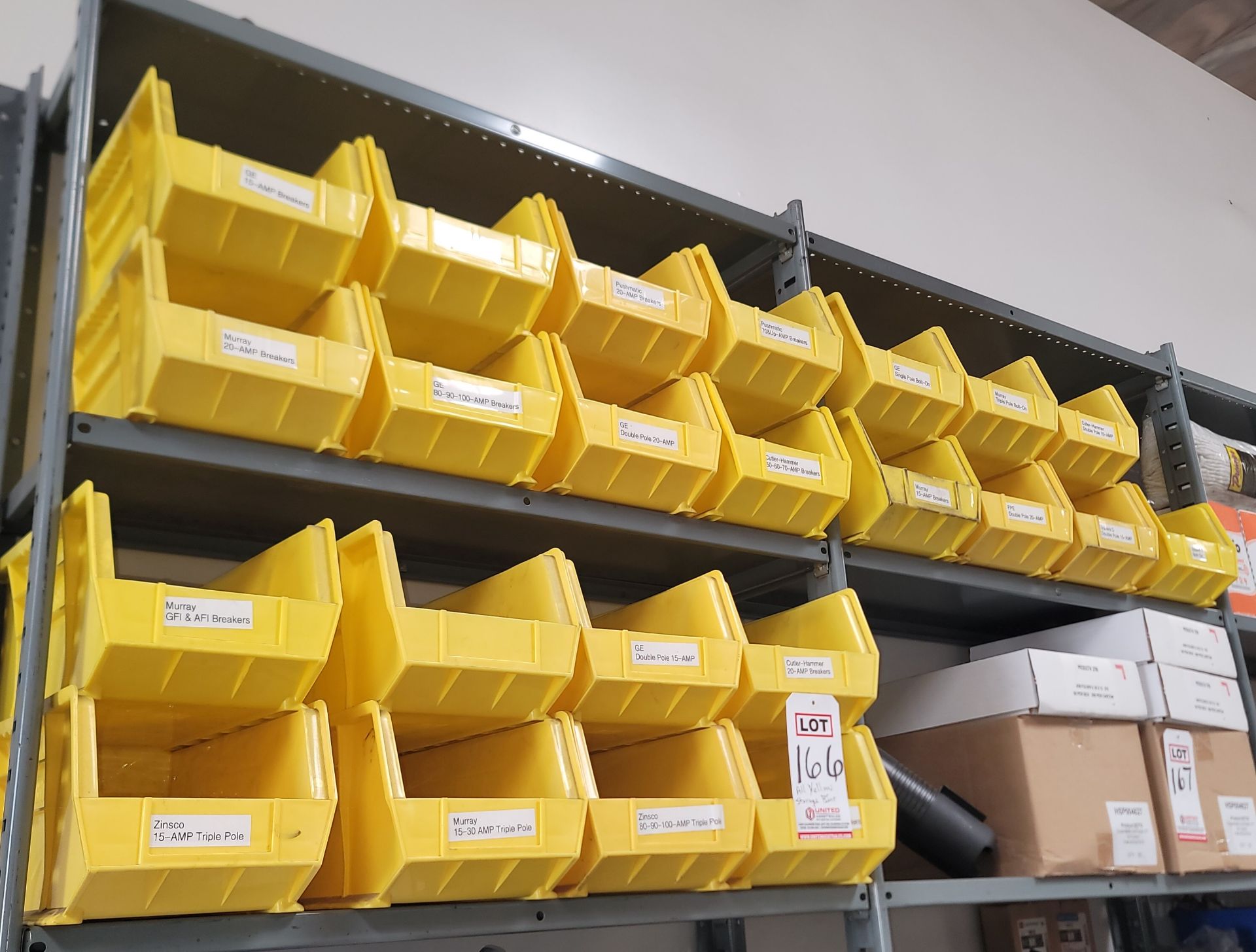 LOT - YELLOW STORAGE BINS, EMPTY