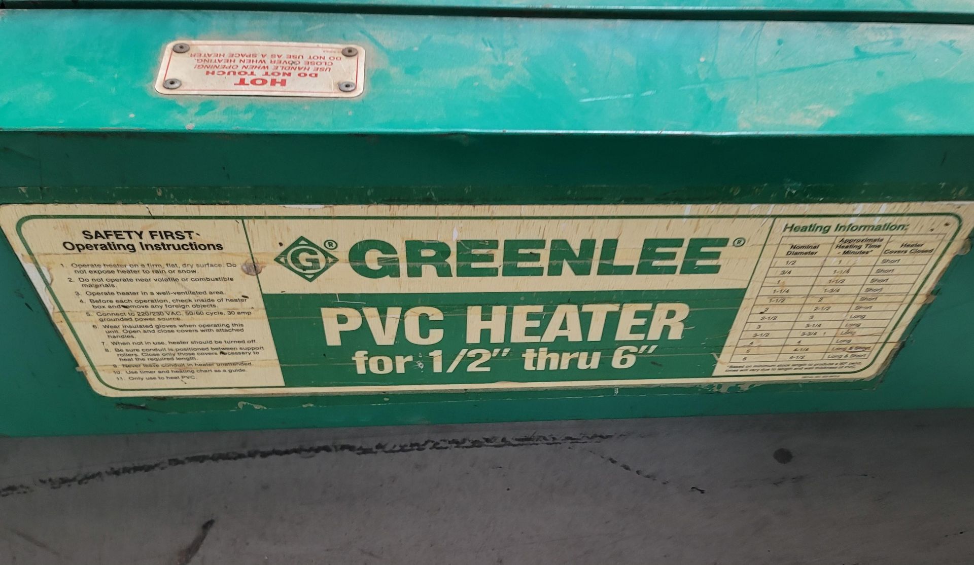 GREENLEE 847 ELECTRIC PVC HEATER, FOR 1/2"-6" PIPE - Image 2 of 2