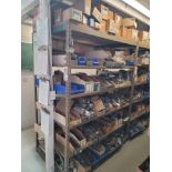 LOT - CONTENTS ONLY OF (1) 5' X 3' X 6' HT SHELF UNIT, TO INCLUDE: CONDUIT, COUPLINGS, SWITCHES,