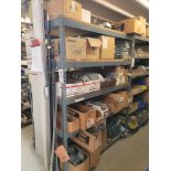 LOT - CONTENTS ONLY OF (1) 5' X 3' X 6' HT SHELF UNIT, TO INCLUDE: MULTI-GANG BOXES, EXTENSION BOXES