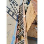 WERNER 24' FIBERGLASS EXTENSION LADDER