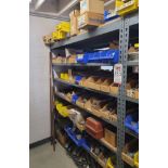 LOT - CONTENTS ONLY OF (2) 5' X 18" X 6' HT SHELF UNITS, TO INCLUDE: CONDUIT COUPLINGS AND BENDS,