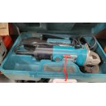 MAKITA 4" ANGLE GRINDER, MODEL 9523NBH, W/ CASE