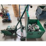 LOT - GREENLEE 1818 MECHANICAL CONDUIT BENDER, W/ SHOES