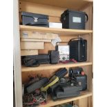 LOT - CONTENTS ONLY OF TOP (3) SHELVES, TO INCLUDE: MISC. ELECTRICAL TEST EQUIPMENT