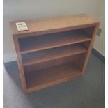 OAK BOOKSHELF, 32" X 10" X 30" HT