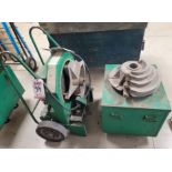 LOT - GREENLEE 555 ELECTRIC BENDER, W/ SHOES