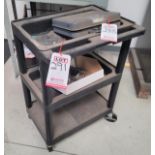 PLASTIC SHOP CART, 24" X 16", CONTENTS NOT INCLUDED