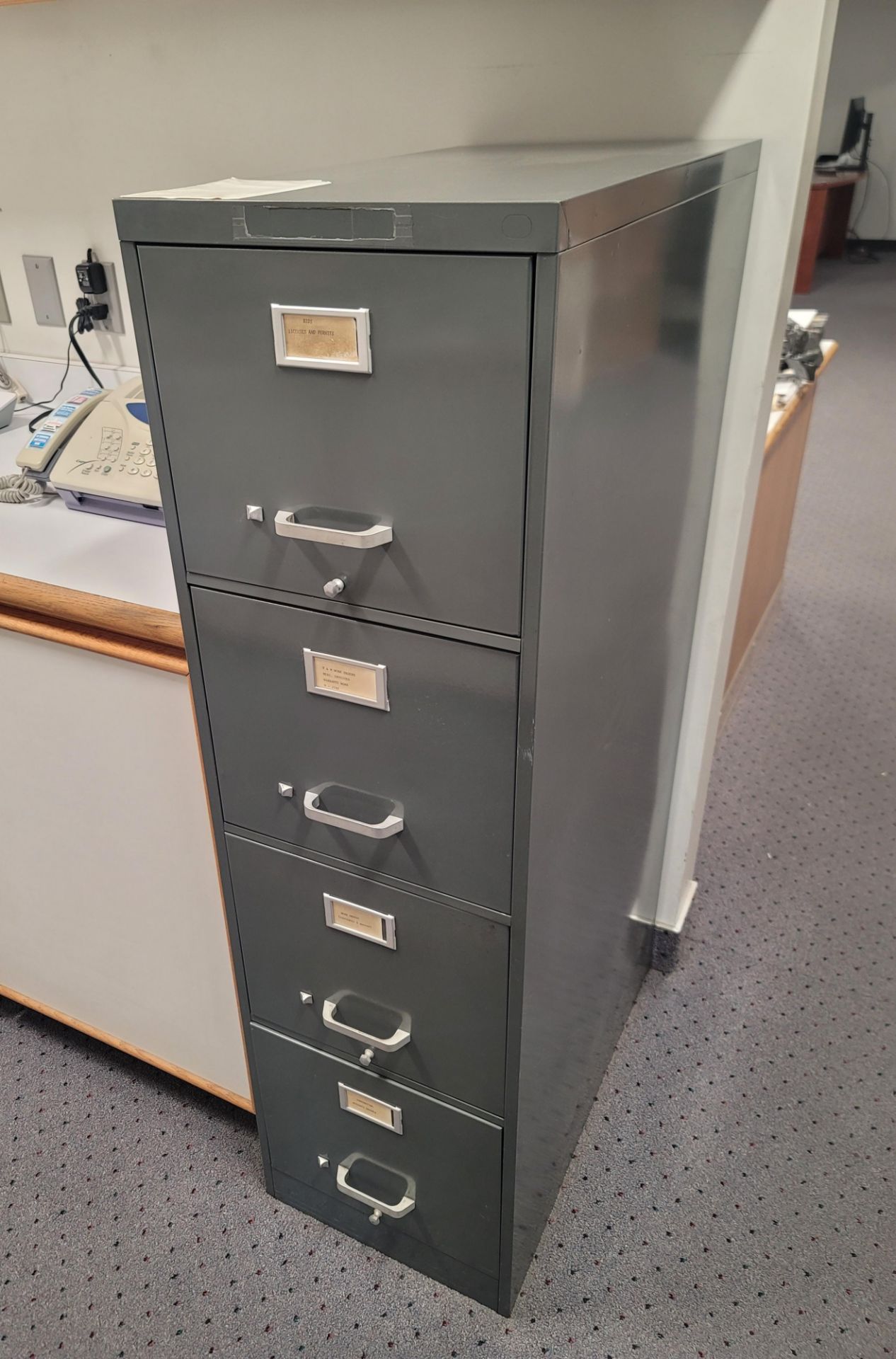 LOT - (2) 4-DRAWER FILE CABINETS - Image 2 of 2