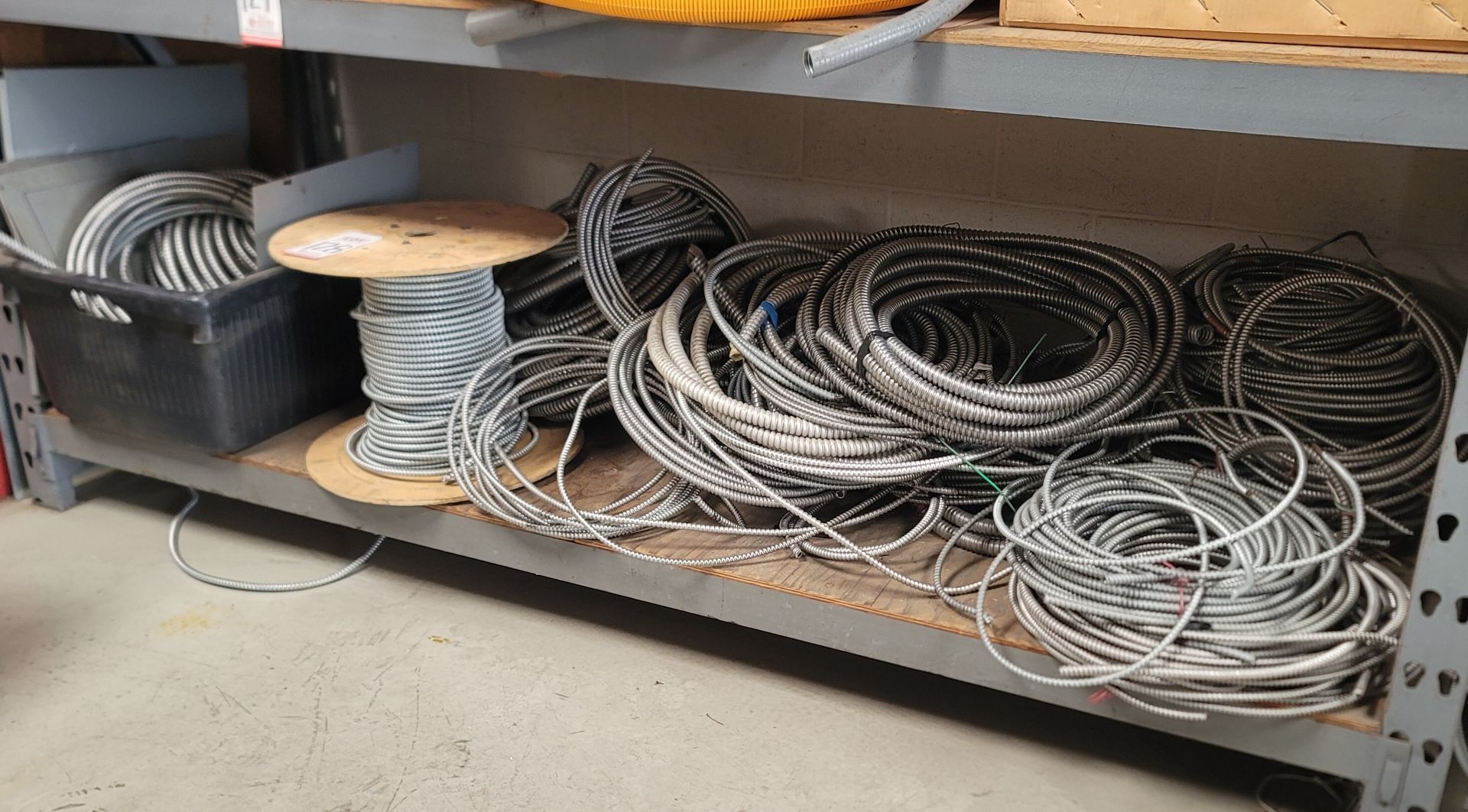 LOT - CONTENTS ONLY OF (1) SHELF, TO INCLUDE: FLEX CONDUIT