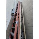 LOT - (2) WERNER 12' FIBERGLASS LADDERS