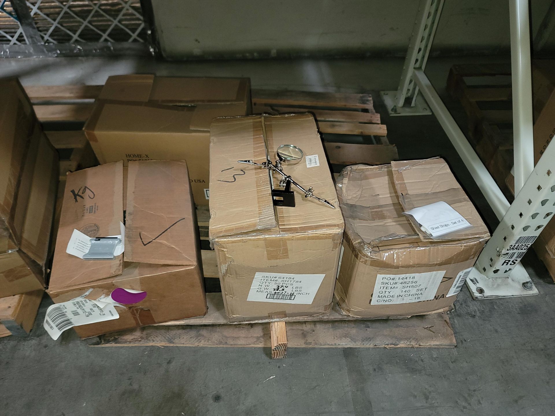 LOT - CONTENTS ONLY OF (2) 8' X 42" SECTIONS OF PALLET RACK, TO INCLUDE: OPEN-CASE, ASSORTED GENERAL - Image 4 of 5