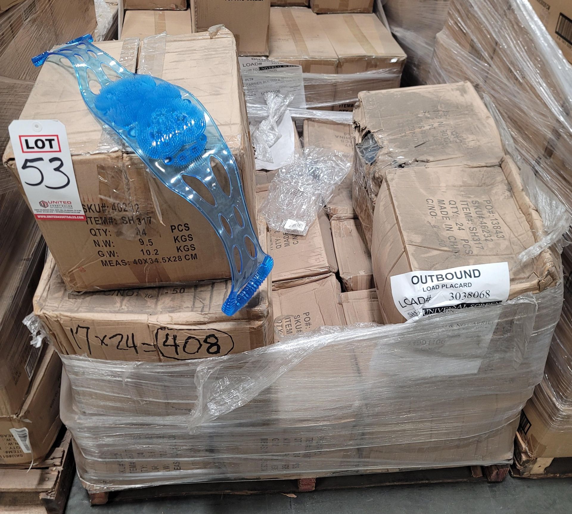 LOT - PALLET OF (408) SHOWER BACK SCRUBBER, (17 CASES/24 PER CASE) - Image 4 of 4