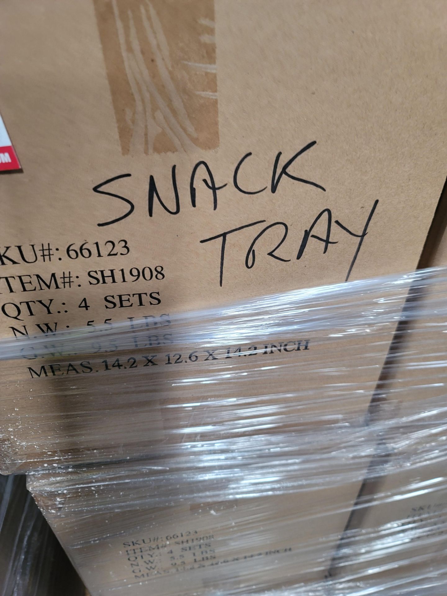 LOT - PALLET OF (108) SNACK TRAY SET, (27 CASES/4 SETS PER CASE) - Image 2 of 4