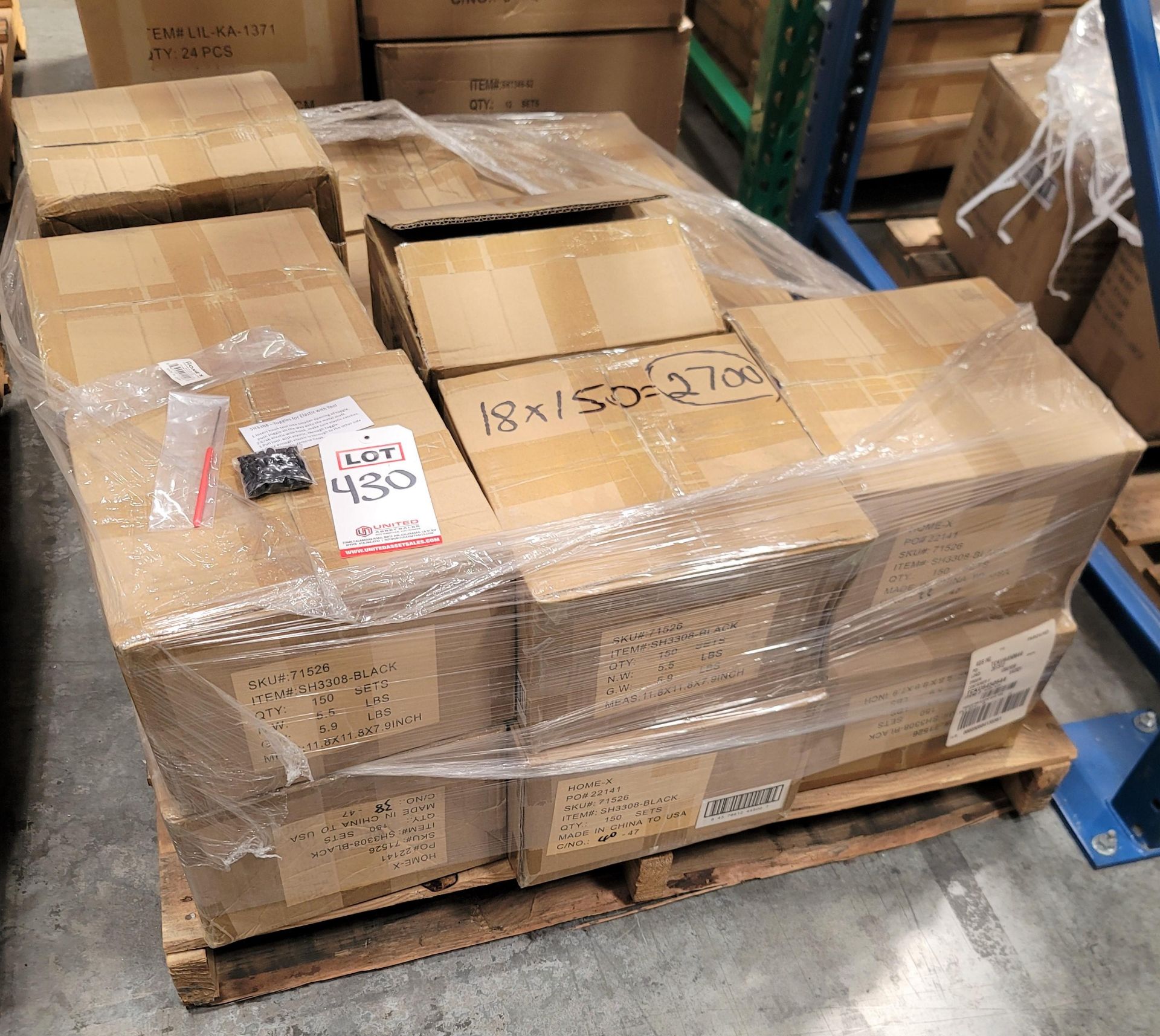 LOT - PALLET OF (2,700) BAGS OF TOGGLES W/ TOOL/SILICONE CORD LOCKS, (18 CASES/150 PER CASE) - Image 4 of 4