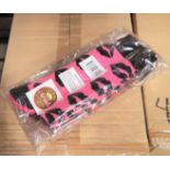 LOT - MIXED PALLET OF (140) 3-PAIR SETS OF LIPS SOCKS, (4 CASES/35 SETS PER CASE); (100) PAIRS OF