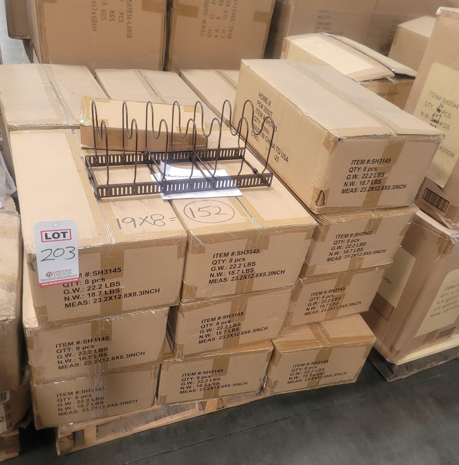 LOT - PALLET OF (152) POT RACK, (19 CASES/8 PER CASE) - Image 3 of 3