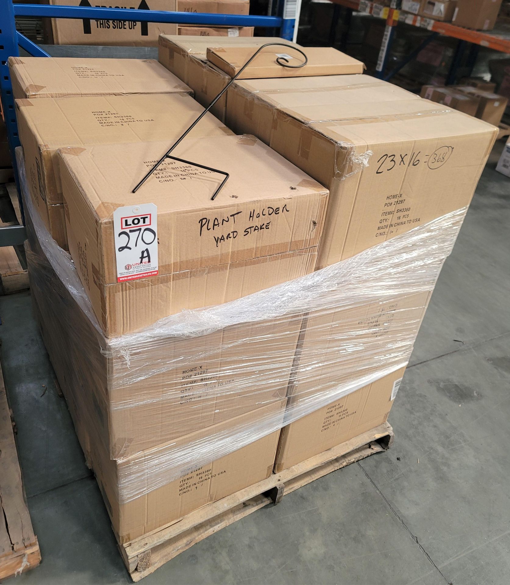 LOT - PALLET OF (368) PLANT HOLDER YARD STAKE, (23 CASES/16 PER CASE) - Image 3 of 3