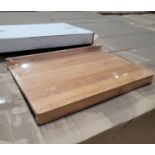 LOT - PALLET OF (288) WOOD REVERSIBLE CUTTING BOARD, (24 CASES/12 PER CASE)