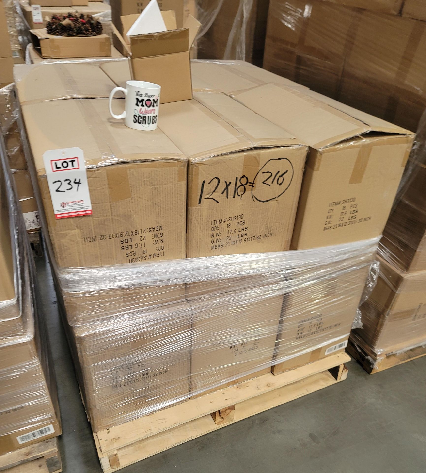 LOT - PALLET OF (216) COFFEE MUG, (12 CASES/18 PER CASE) - Image 4 of 4