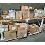 LOT - CONTENTS ONLY OF (2) 8' X 42" SECTIONS OF PALLET RACK, TO INCLUDE: OPEN-CASE, ASSORTED GENERAL