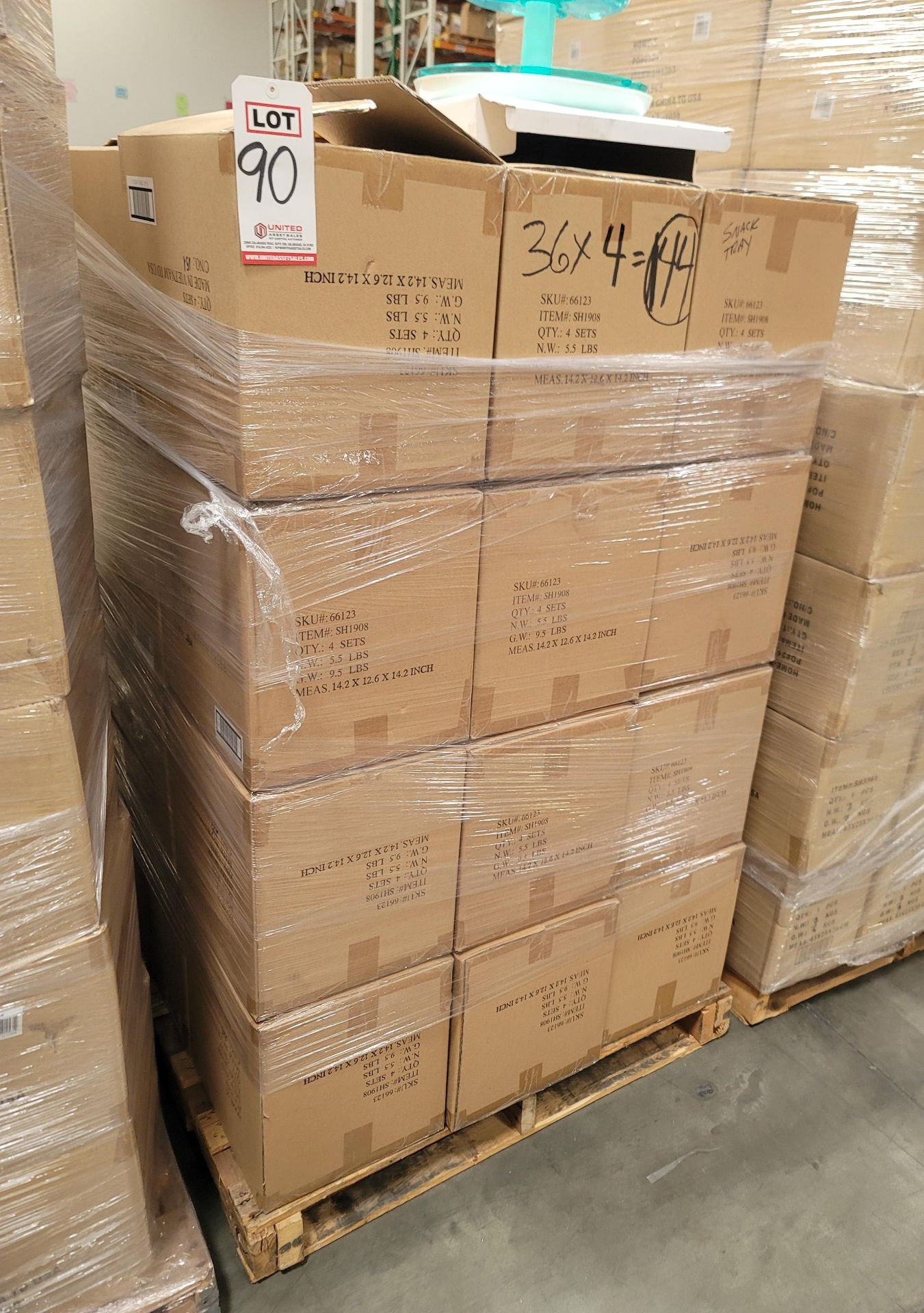 LOT - PALLET OF (144) SNACK TRAY, (36 CASES/4 PER CASE) - Image 3 of 3