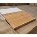 LOT - PALLET OF (288) WOOD REVERSIBLE CUTTING BOARD, (24 CASES/12 PER CASE)