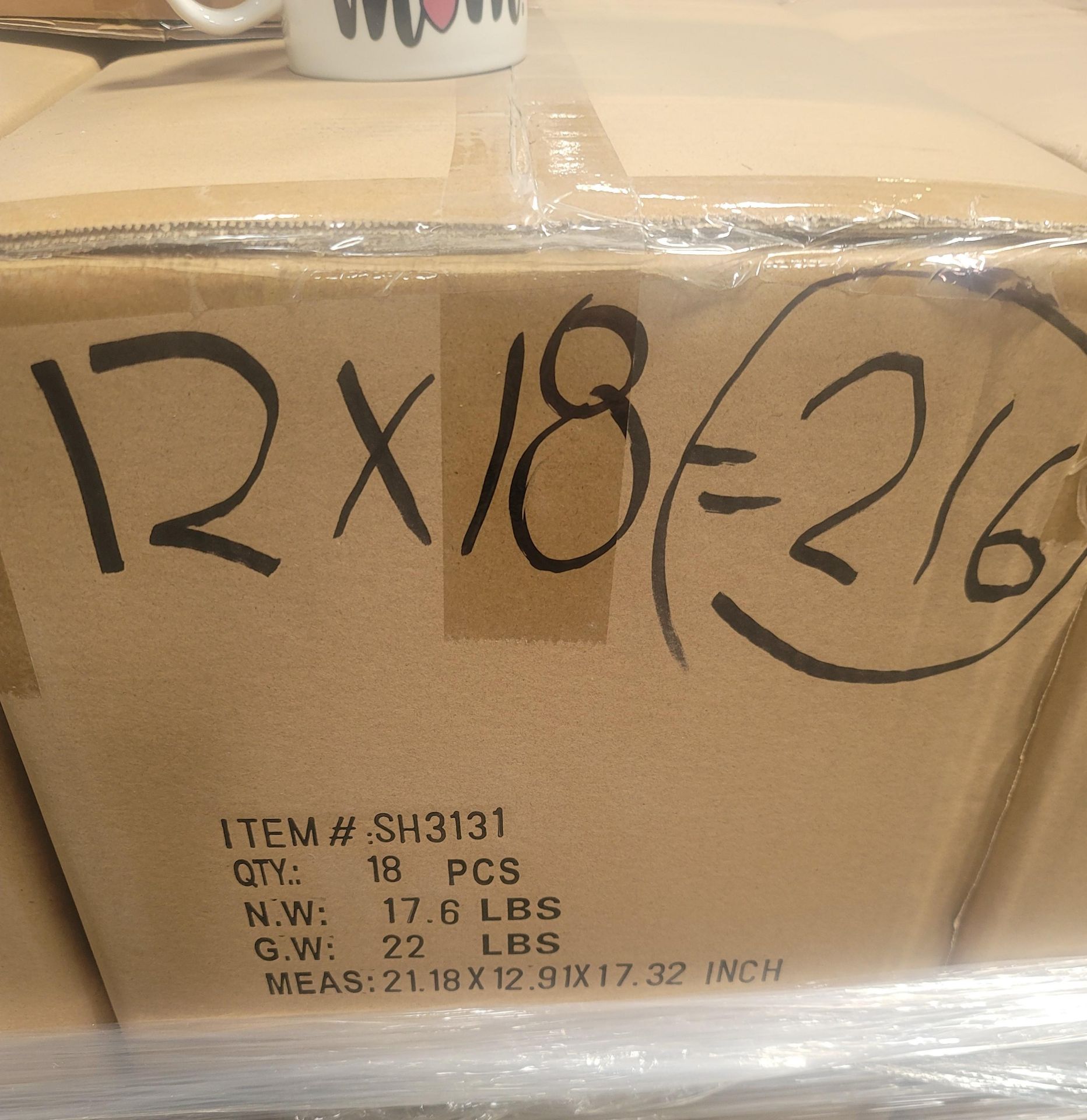 LOT - PALLET OF (216) COFFEE MUG, (12 CASES/18 PER CASE) - Image 2 of 3