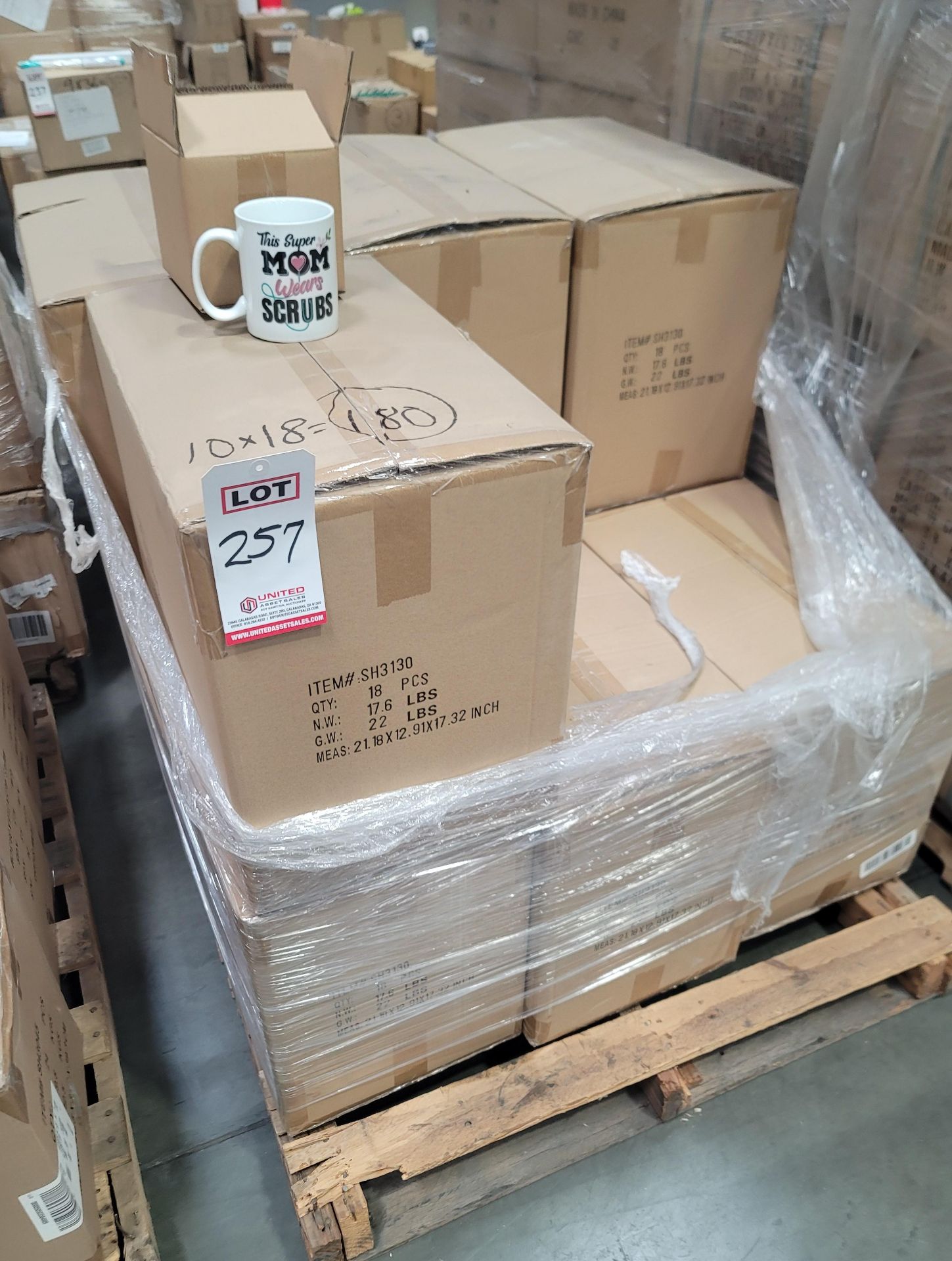 LOT - PALLET OF (180) COFFEE MUG, (10 CASES/18 PER CASE) - Image 4 of 4